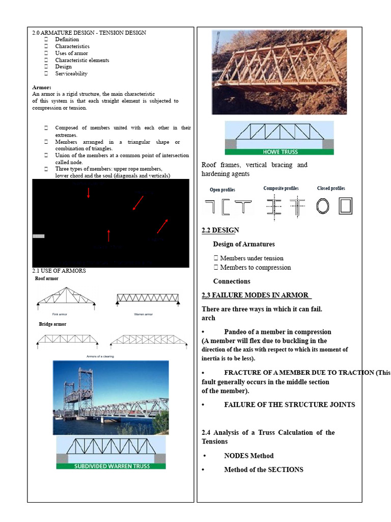 Tension Design in Armature Structures | PDF | Truss | Mechanical ...