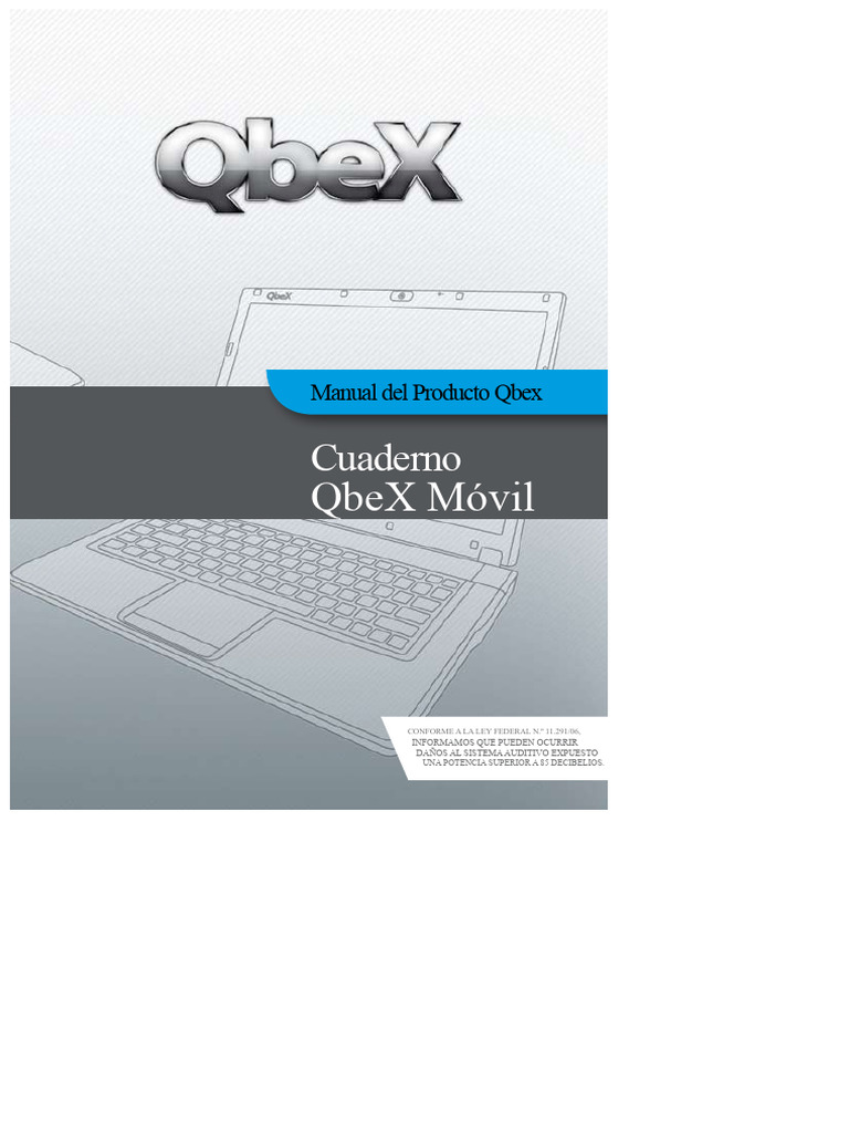 Manual de Usuario Notebook Qbex | PDF | Ordenador portátil | Memoria USB
