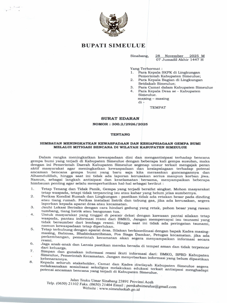 Surat Edaran | PDF