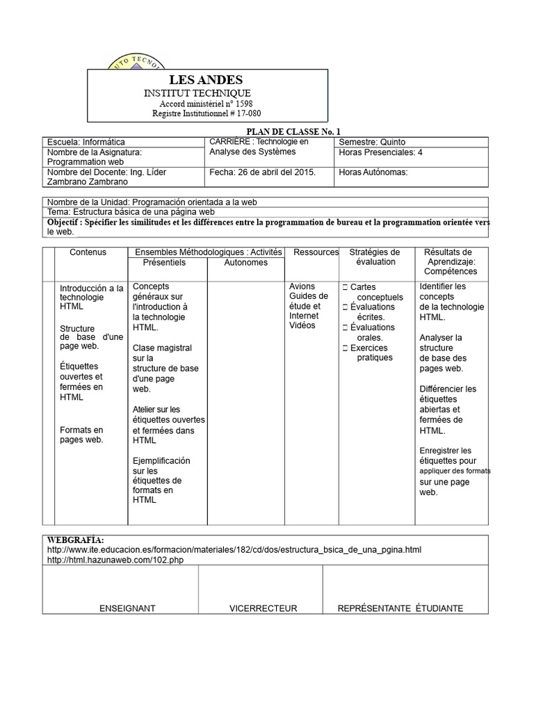 Cours de Programmation Web en HTML | PDF | Internet | Internet et Web