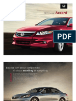 2012 Accord Sedan Brochure