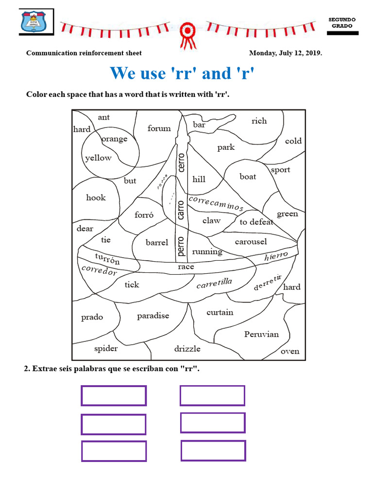 Reinforcement Sheet We Use R and RR-12 July | PDF | Phonetics | Linguistics