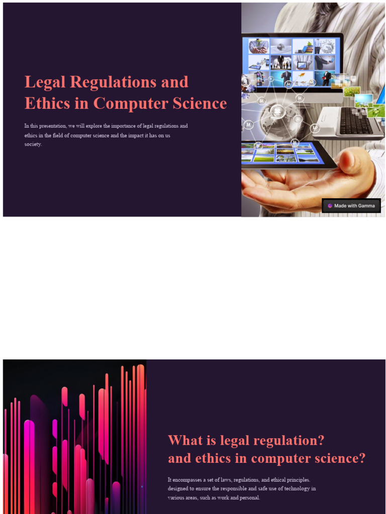 Legal and Ethical Standards in Computing | PDF | Regulatory Compliance ...