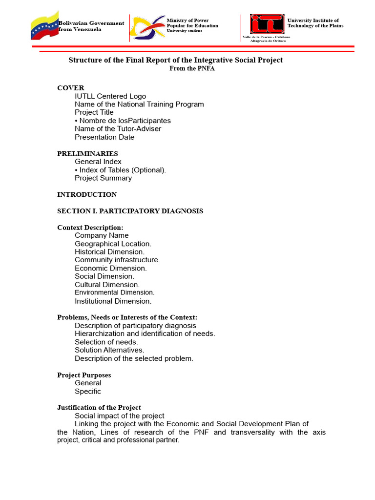 Structure of the PNFA Project | PDF | Science