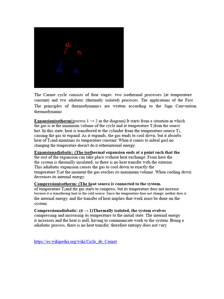 Understanding the Carnot Cycle Processes | PDF