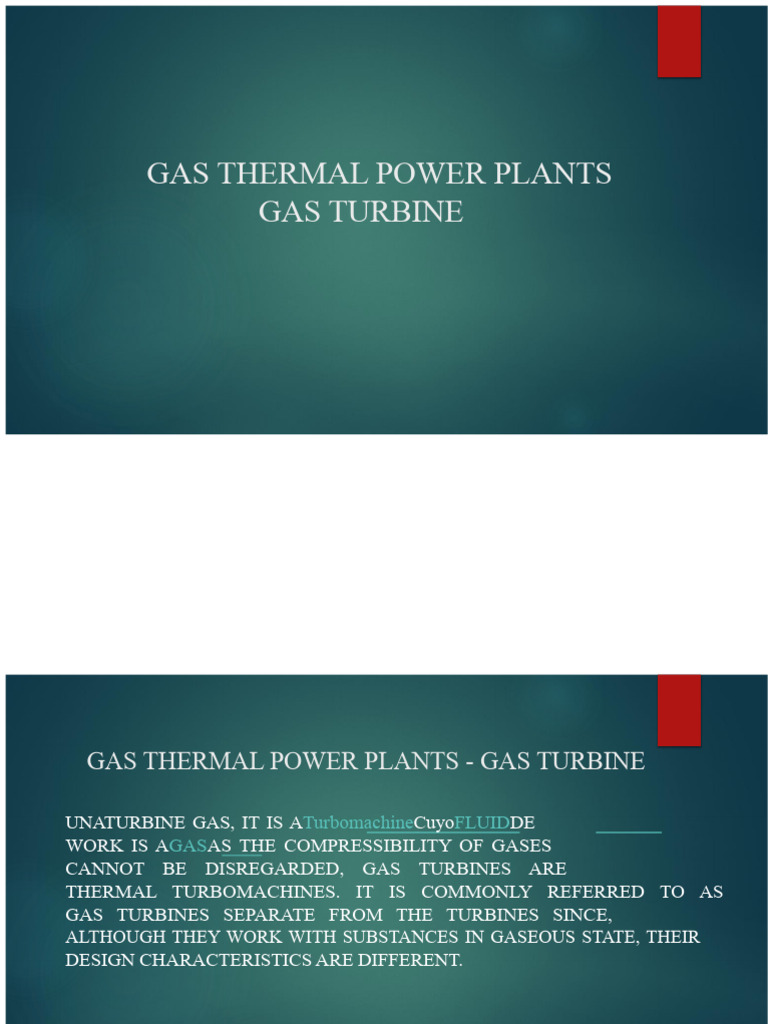 Gas Turbines in Thermal Power Plants | PDF | Gas Turbine | Gases