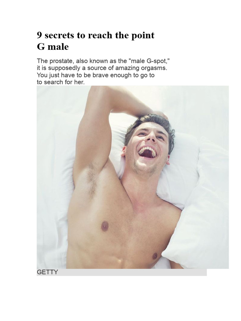 9 Secrets To Reach The Male G-Spot | PDF | Anal Sex | Orgasm
