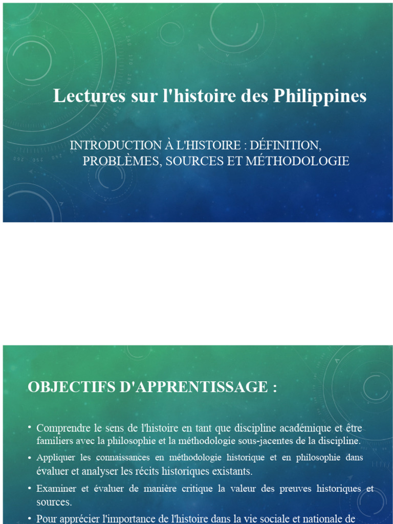 Introduction à l'Histoire des Philippines | PDF | Historien ...