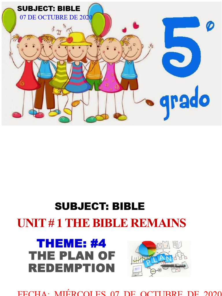 Theme #4 The Redemption Plan | PDF | Salvation | Christian Belief And ...