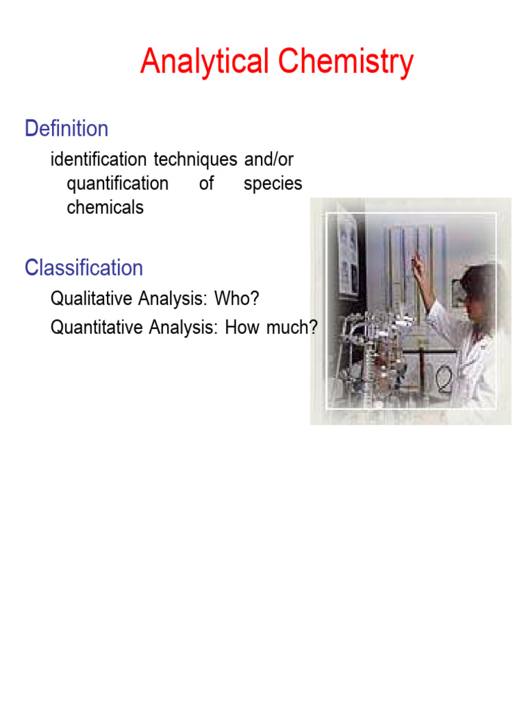 Analytical Chemistry Techniques Overview | PDF | Analytical Chemistry ...