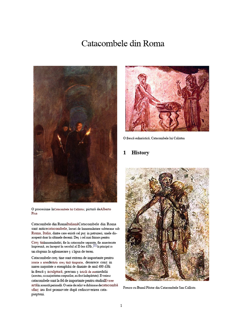 Catacombele Din Roma | PDF