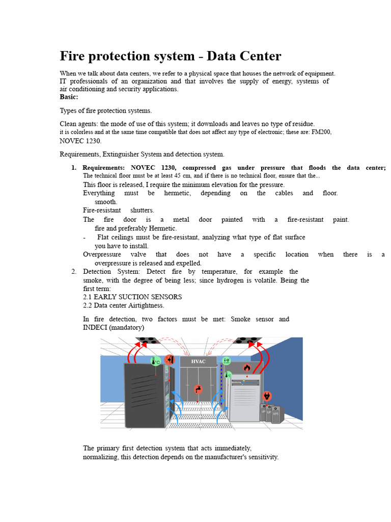 Fire Protection Systems for Data Centers | PDF | Fires | Materials