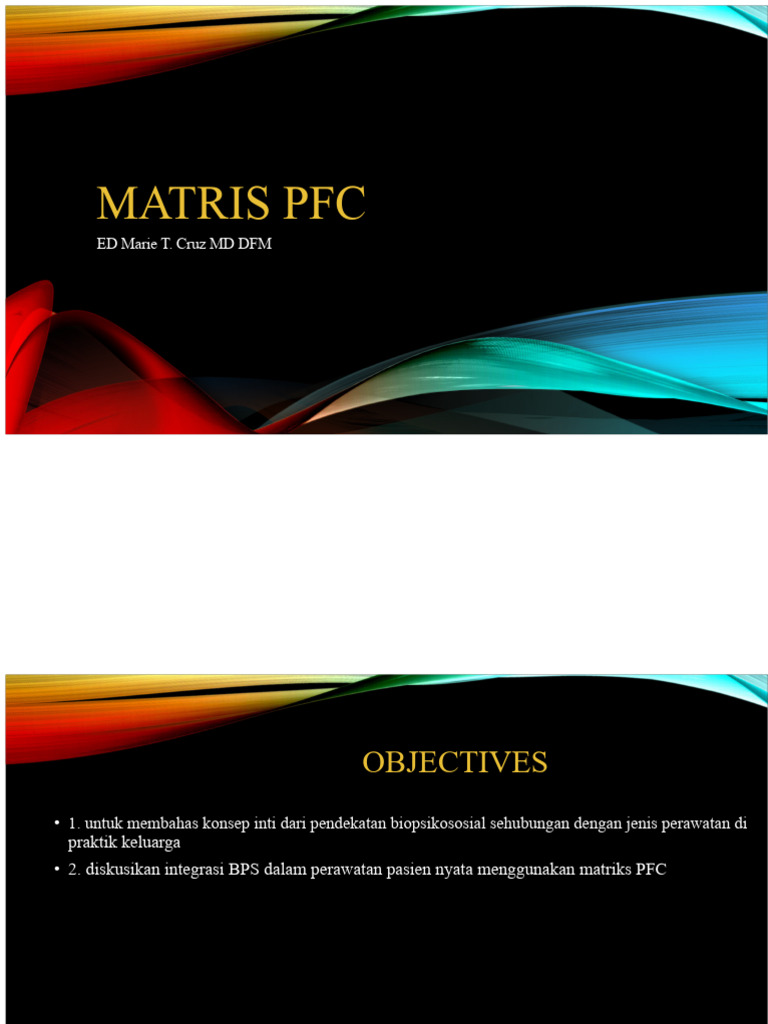 Matriks PFC: Pendekatan BPS dalam Keluarga | PDF