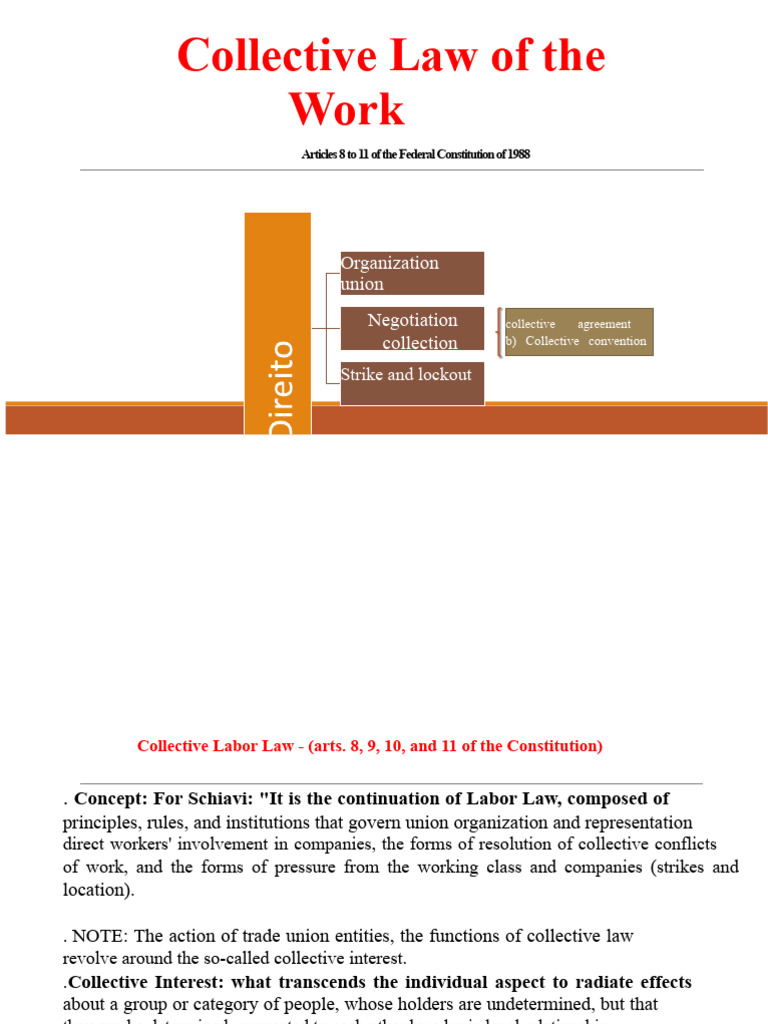 Overview of Collective Labor Law in Brazil | PDF | Collective ...