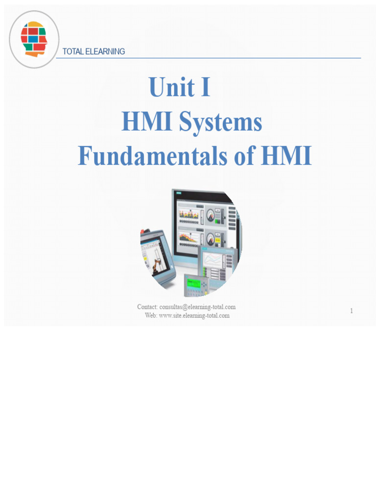 Unit I - Fundamentals of HMI | PDF | User Interface | Programmable ...