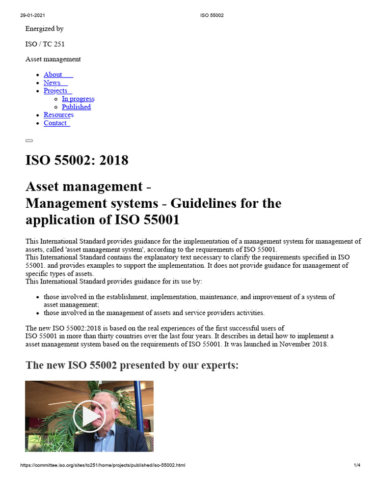 ISO 55002: 2018 Asset Management Guide | PDF | Asset Management | Risk