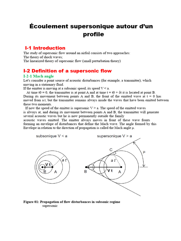 Supersonic Flow and Shock Wave Theory | PDF | Mach Number | Waves