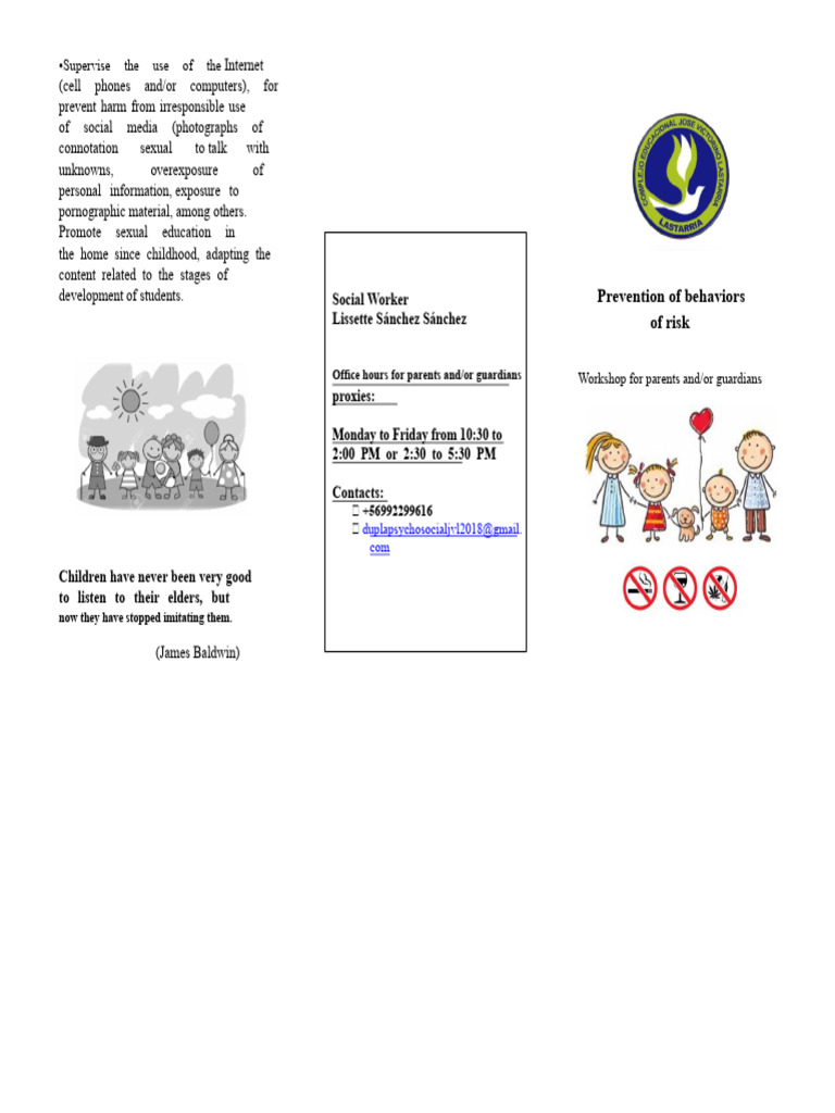 Triptych for the prevention of risky behaviors | PDF | Risk ...
