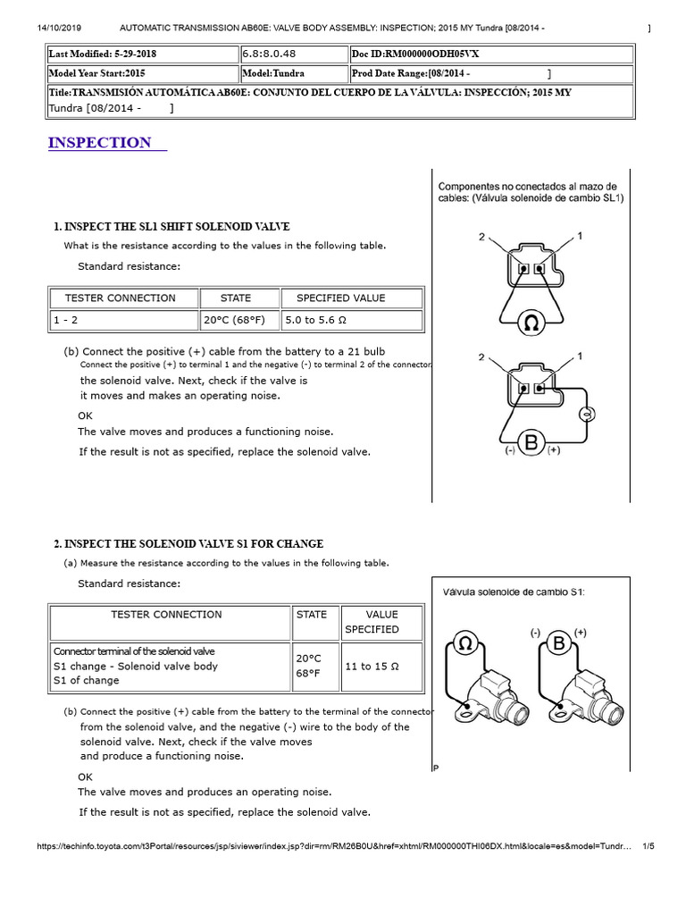 valve body inspection.pdf | PDF | Manufactured Goods | Electrical ...