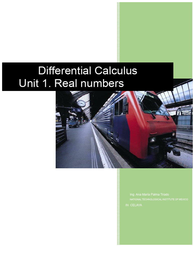Real Numbers in Differential Calculus | PDF | Numbers | Set (Mathematics)