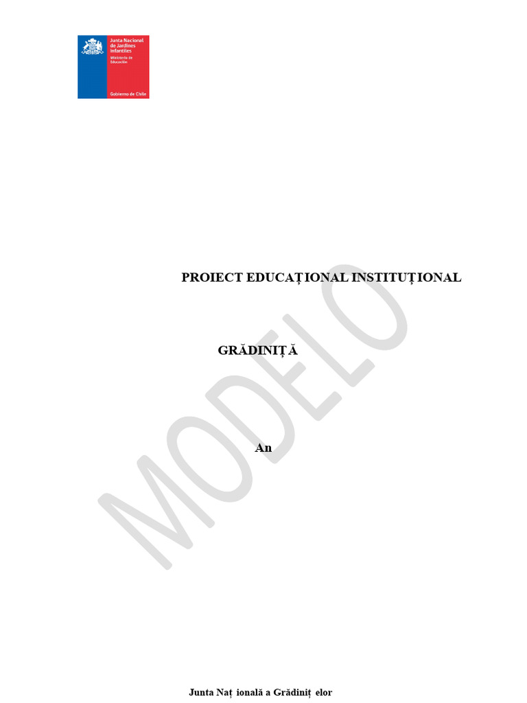 Model Proiect Educațional (Pei) | PDF