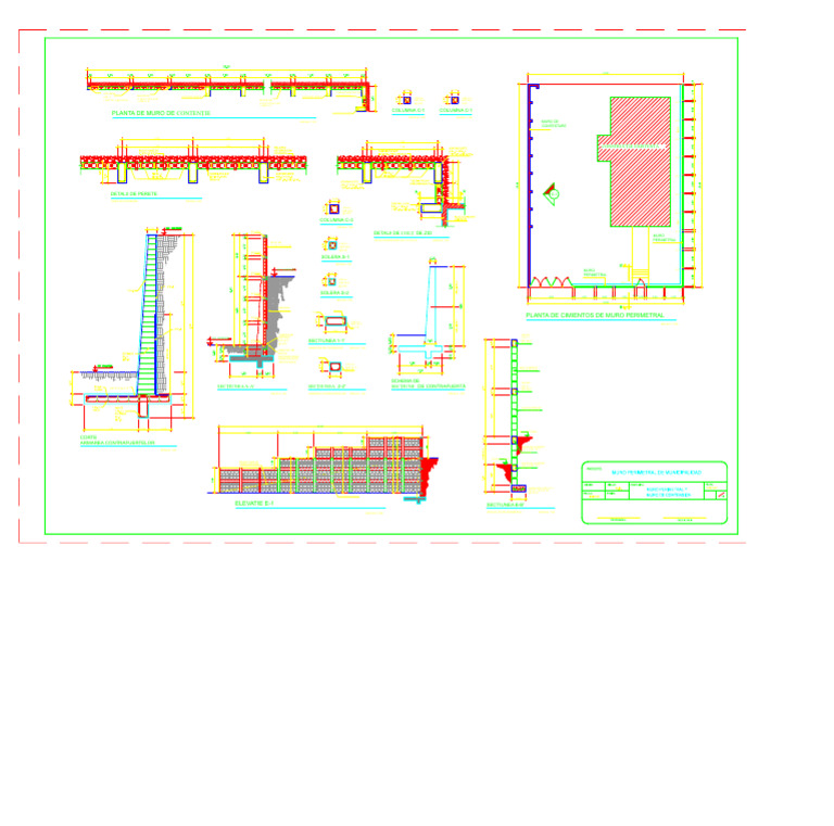 01 Plan de Zid Perimetral-Model | PDF