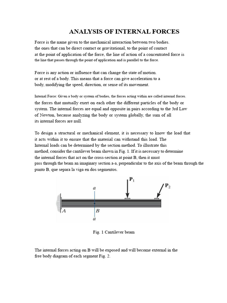 Understanding Internal Forces in Structures | PDF | Force | Bending