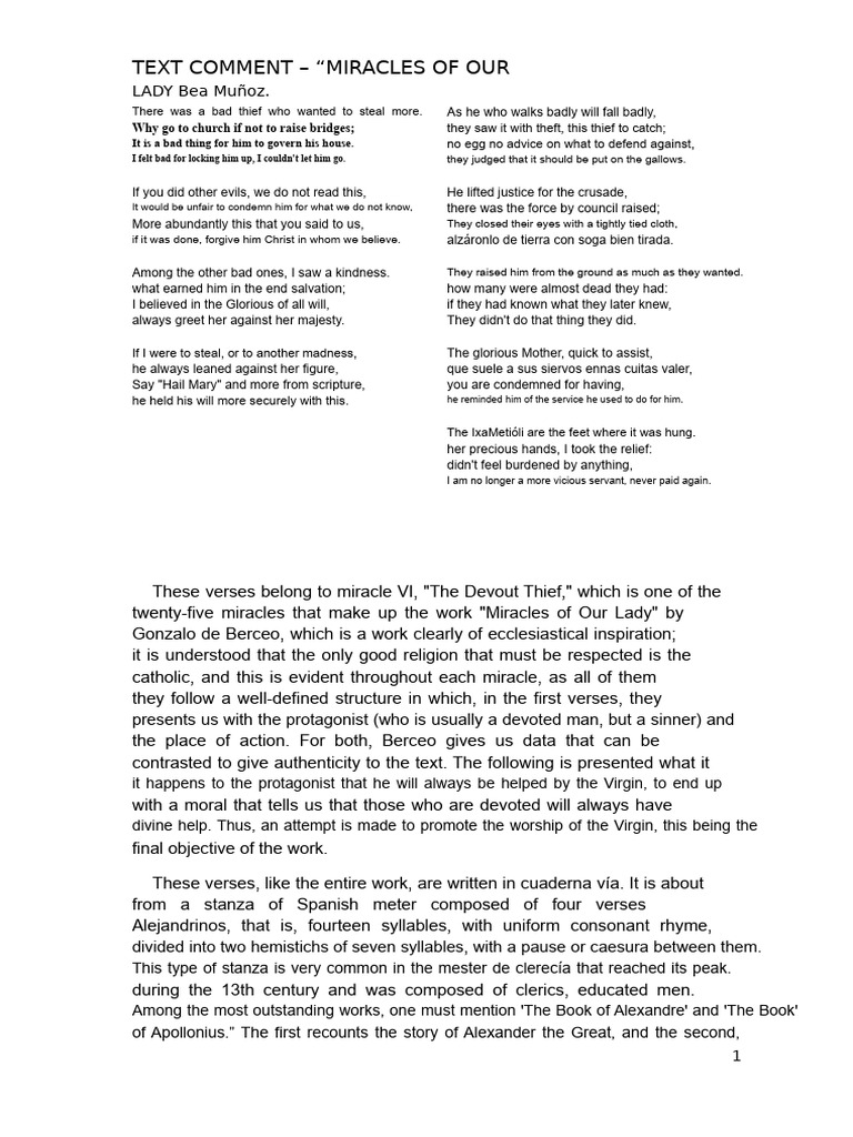 Comment,+The+Devoted+Thief | PDF | Mary, Mother Of Jesus | Miracle