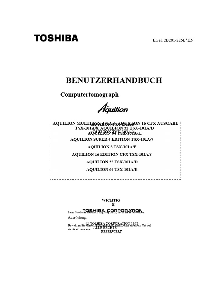 Bedienhandbuch Aquilon | PDF