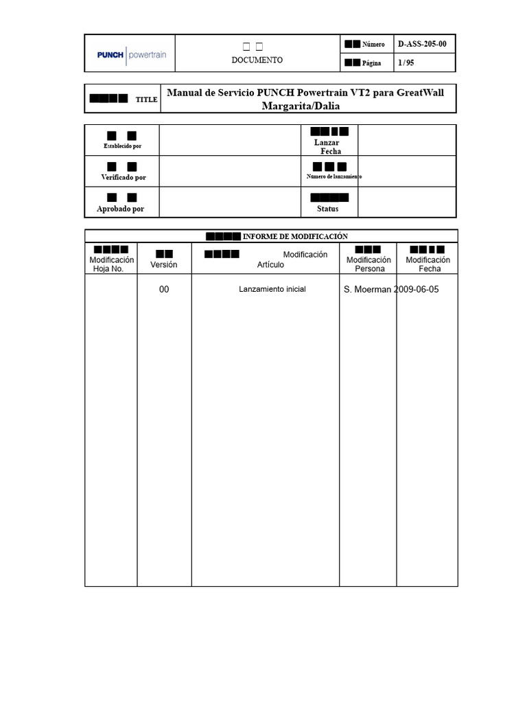 Manual de Servicio VT2 para GreatWall | PDF | Embrague | Transmisión manual