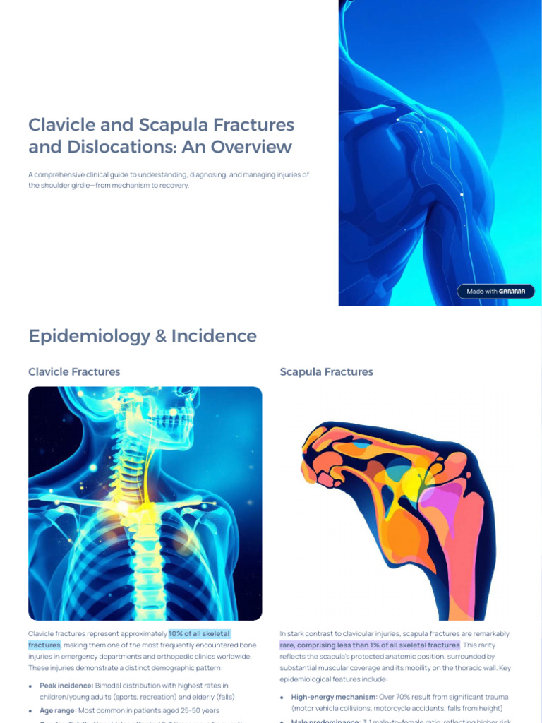Clavicle and Scapula Injury Overview | PDF | Shoulder | Limbs (Anatomy)