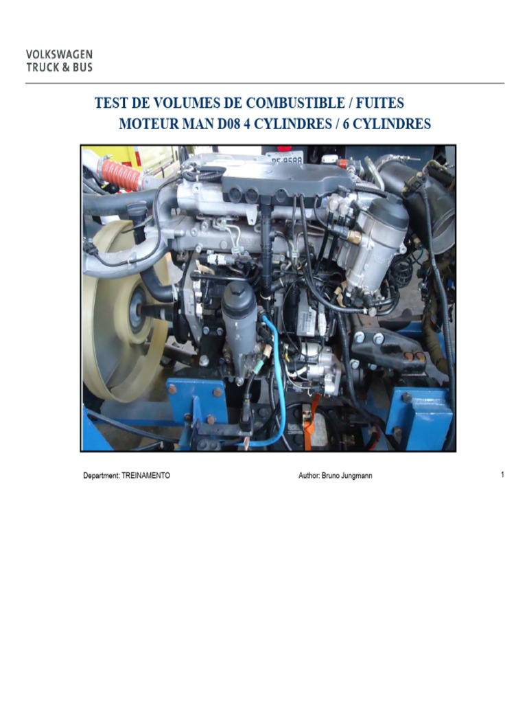 Tests de retour de carburant moteurs D08 | PDF | Injection (moteur ...