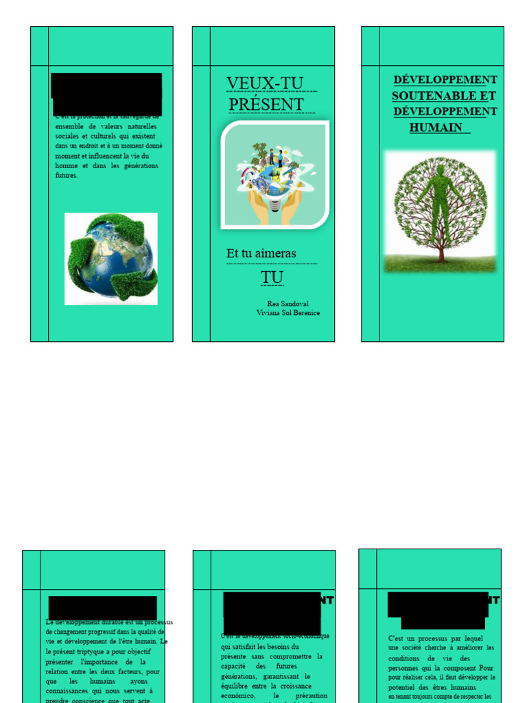 Développement durable et humain expliqué | PDF | Développement durable ...