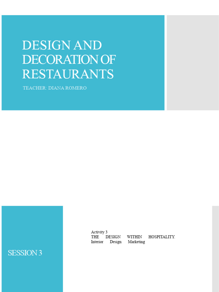 Restaurant Design for Customer Experience | PDF | Restaurants | Chef