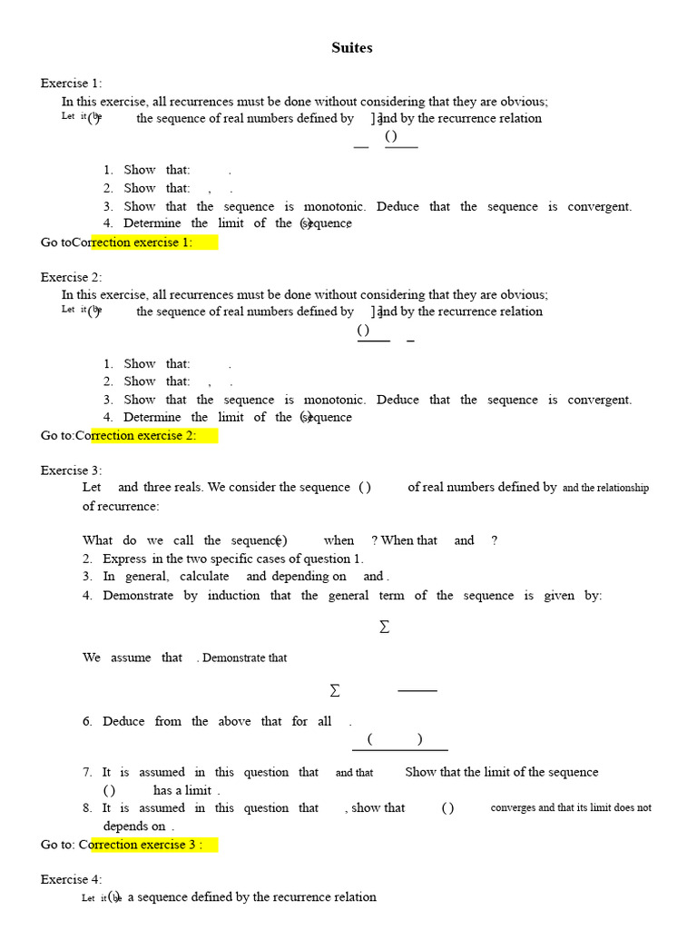 Convergence and Limits of Sequences | PDF | Limit (Mathematics) | Sequence