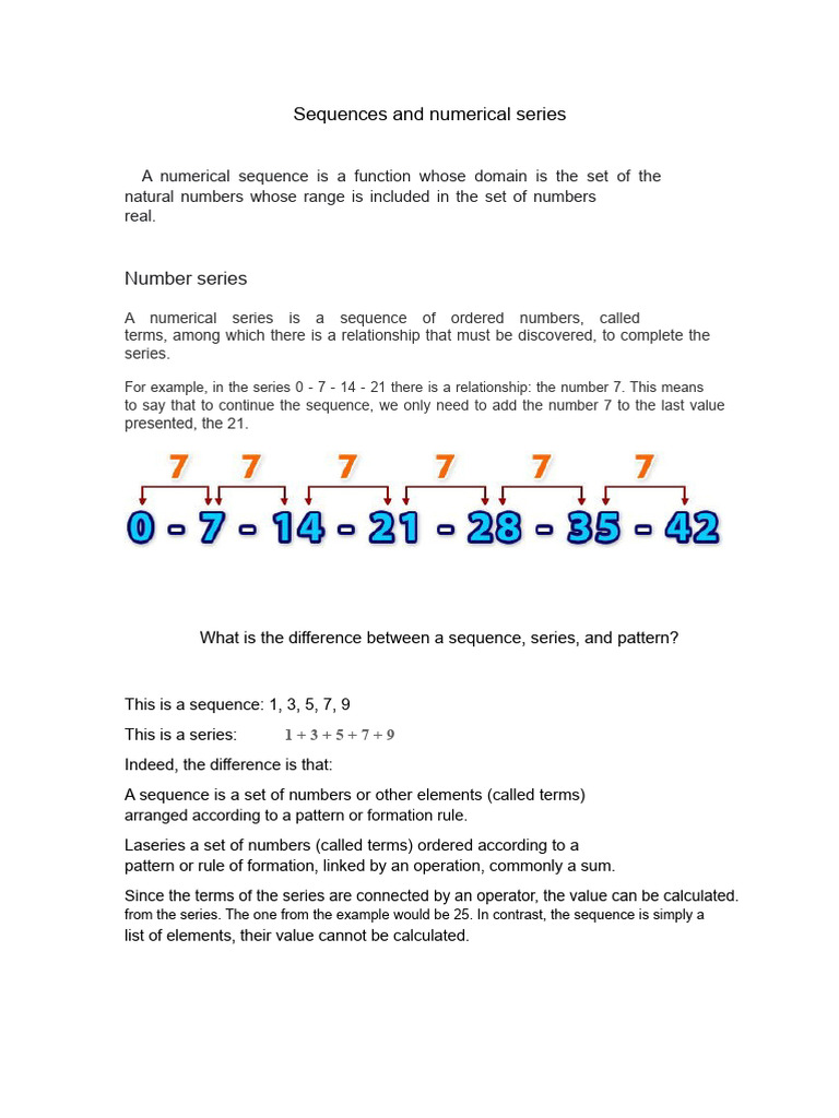Understanding Sequences and Series | PDF | Numbers | Polynomial