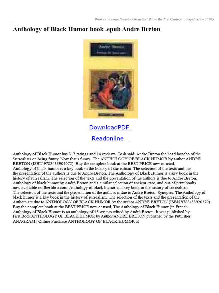 Anthology of Black Humor by Breton | PDF