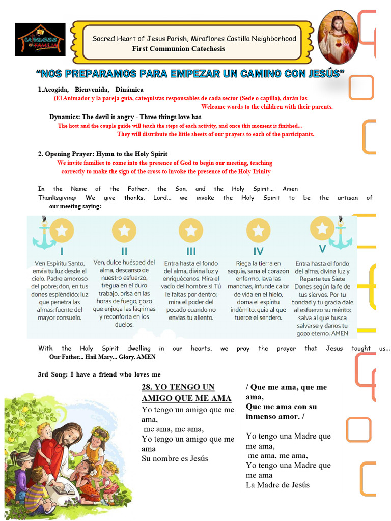 First Communion Catechesis Guide | PDF | Eucharist | Prayer