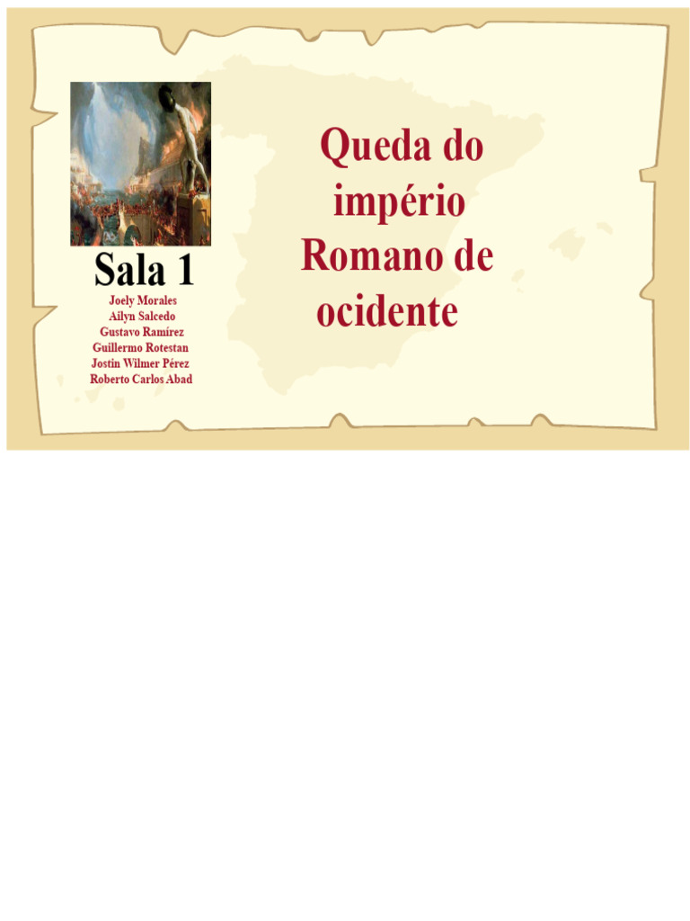 Causas e Consequências da Queda de Roma | PDF | Império Romano | Roma ...