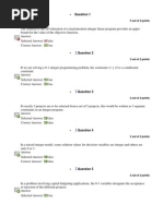 MAT 540 Quiz # 5 - CHPT 5 Spring 2012