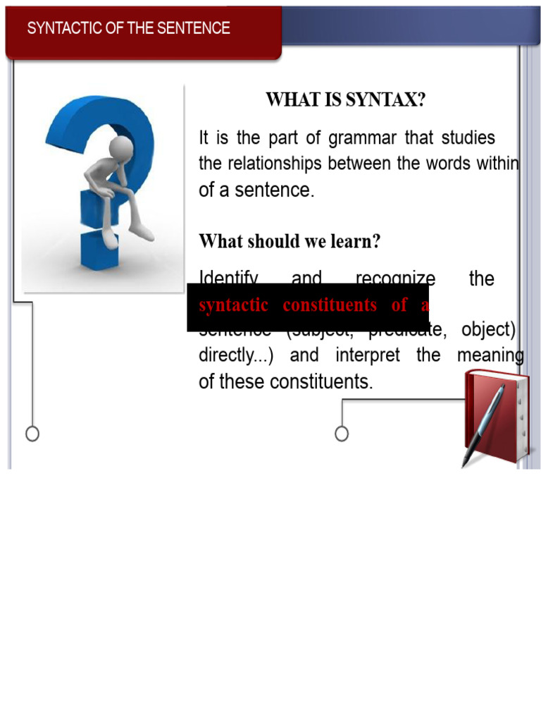 Understanding Sentence Syntax Basics | PDF | Subject (Grammar) | Verb