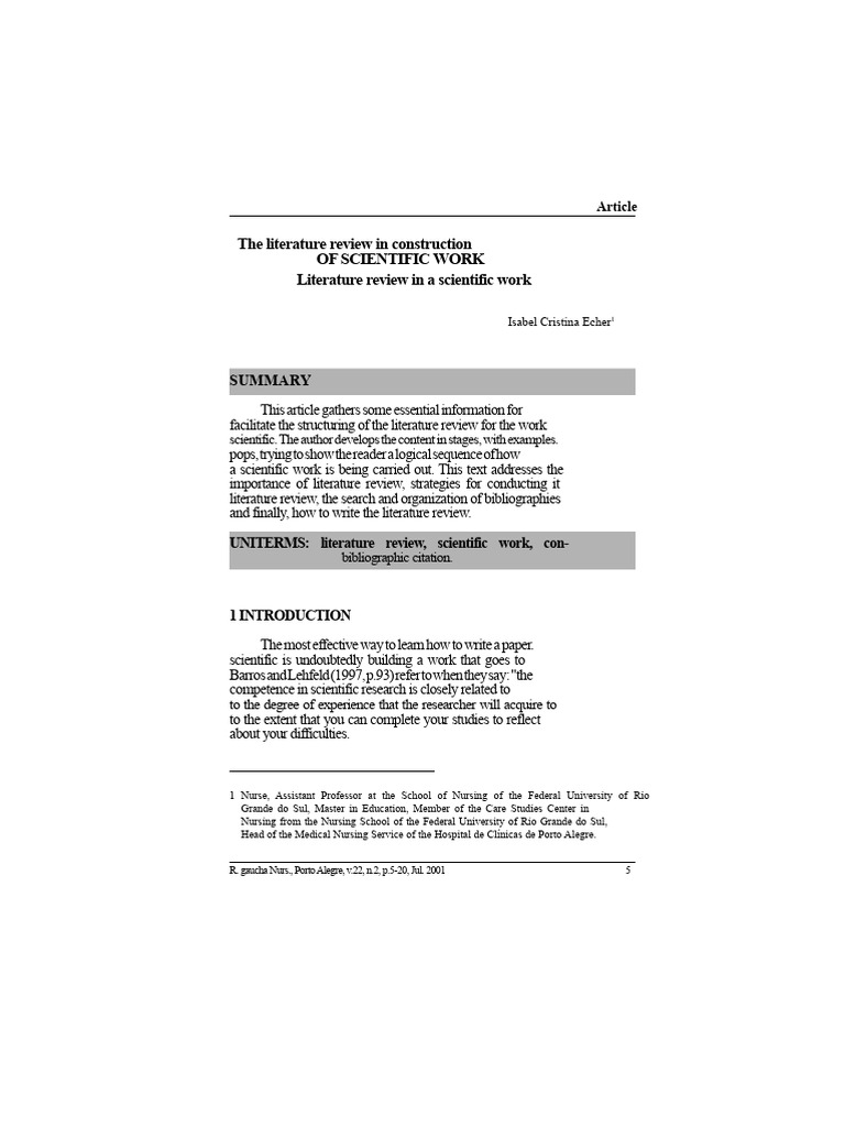 How To Conduct A Literature Review | PDF | Libraries | Knowledge