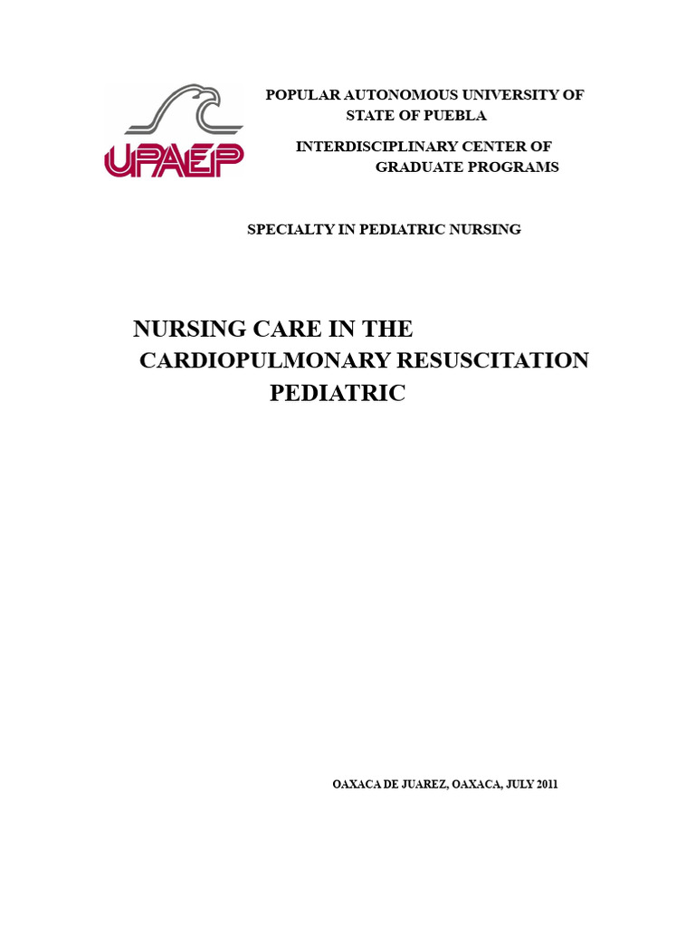 Pediatric Nursing: CPR Guidelines | PDF | Cardiopulmonary Resuscitation ...