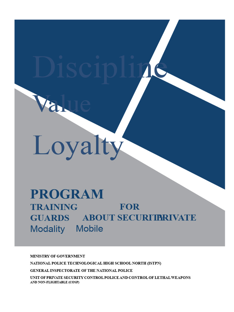 Mobile Training Program for Security Guards | PDF | Security Guard ...