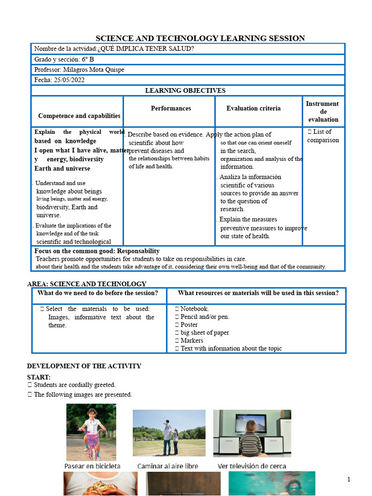 Health and Wellness Learning Session | PDF | Information | Science