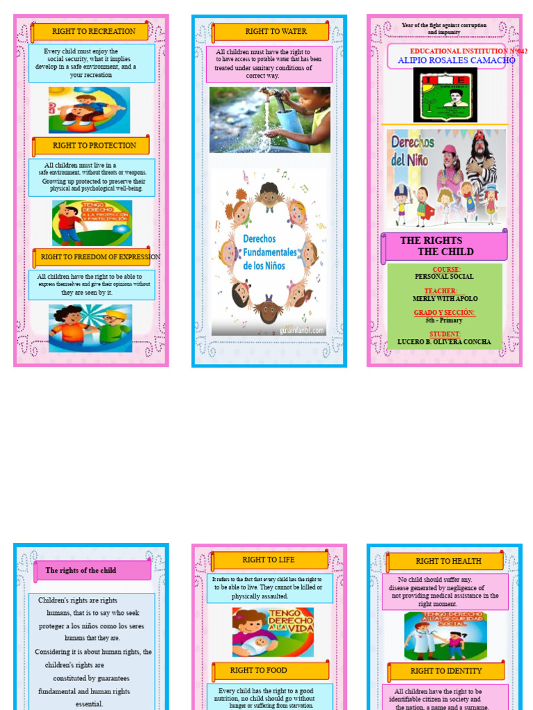 Triptych of Children's Rights | PDF | Social Ethics | Rights
