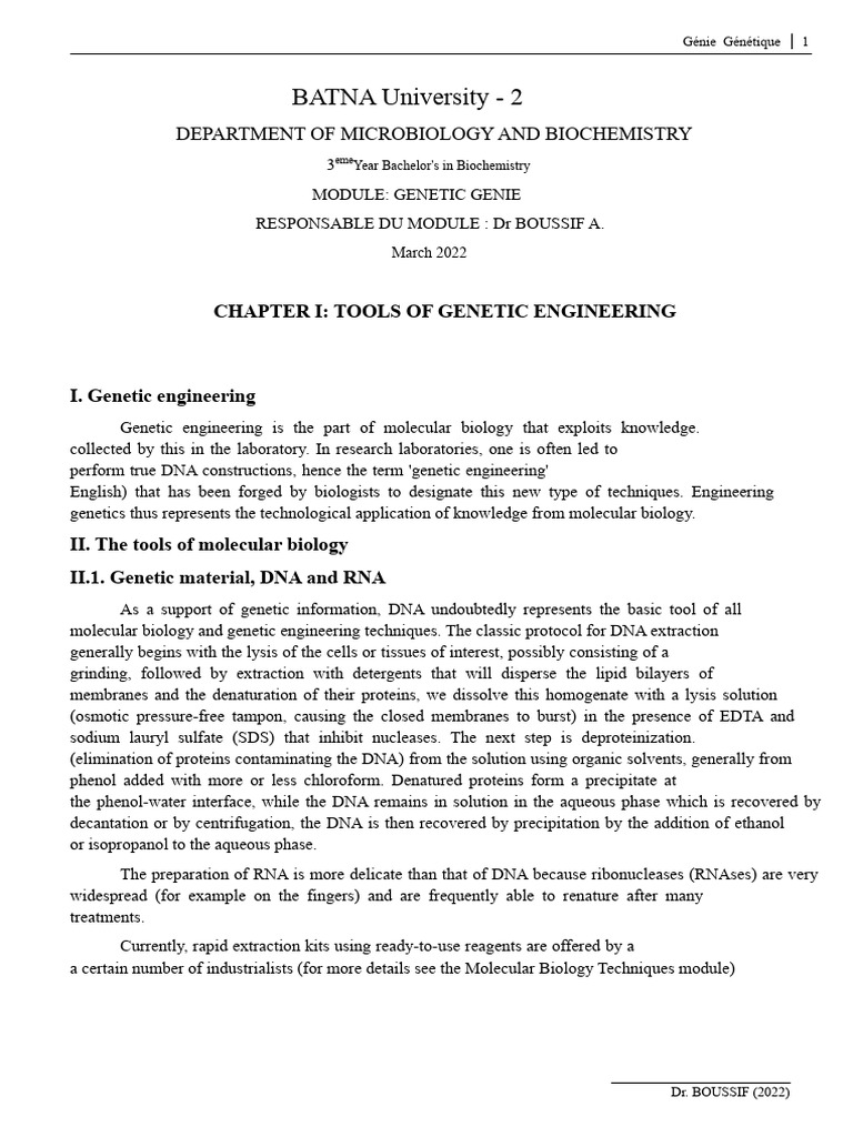 Genetic Engineering Tools Overview | PDF | Restriction Enzyme | Dna ...