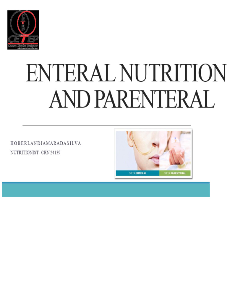 Enteral and Parenteral Nutrition Guide | PDF | Gastrointestinal Tract ...