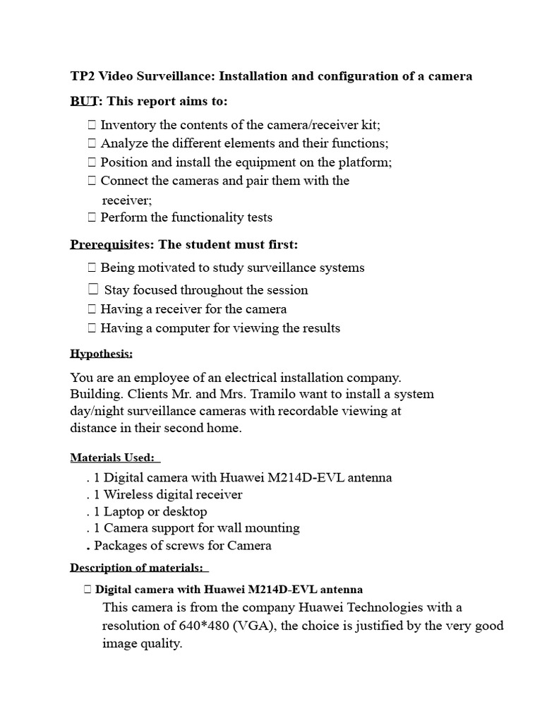 CCTV | PDF | Closed Circuit Television | Camera