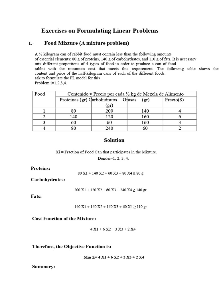 Linear Programming Problem Exercises | PDF | Net Present Value